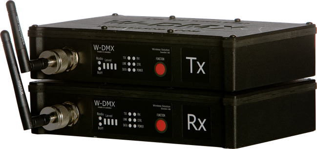 W-DMX wireless DMX transmitter / reciever
